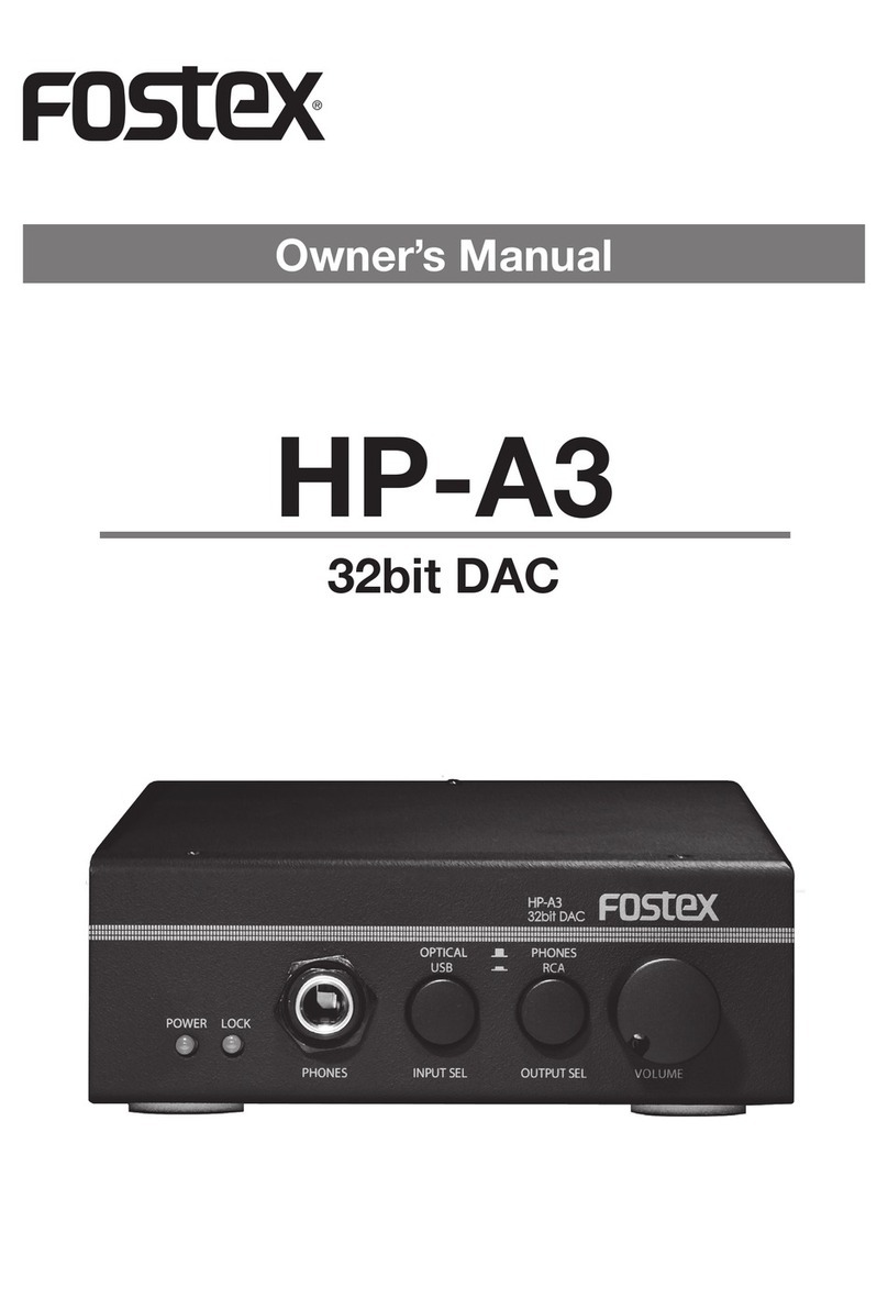 Fostex HP-A3 User manual