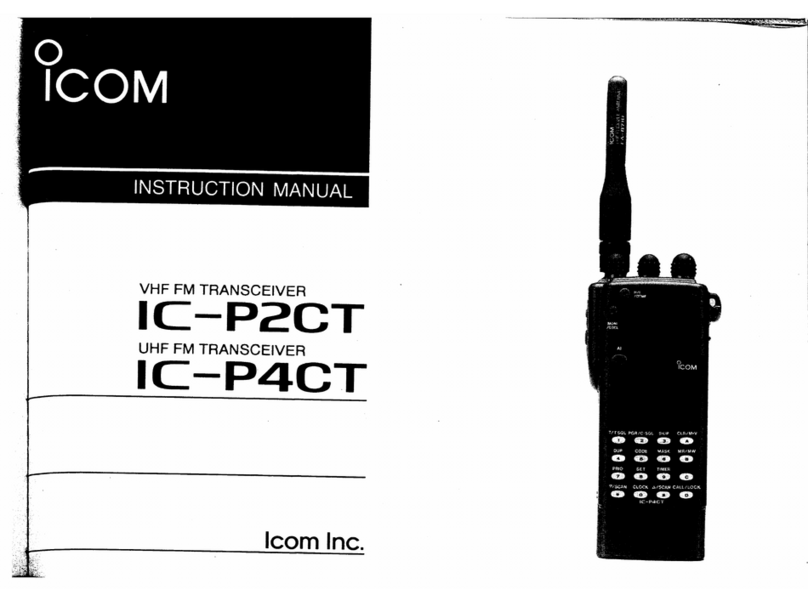 Icom IC-P2CT User manual