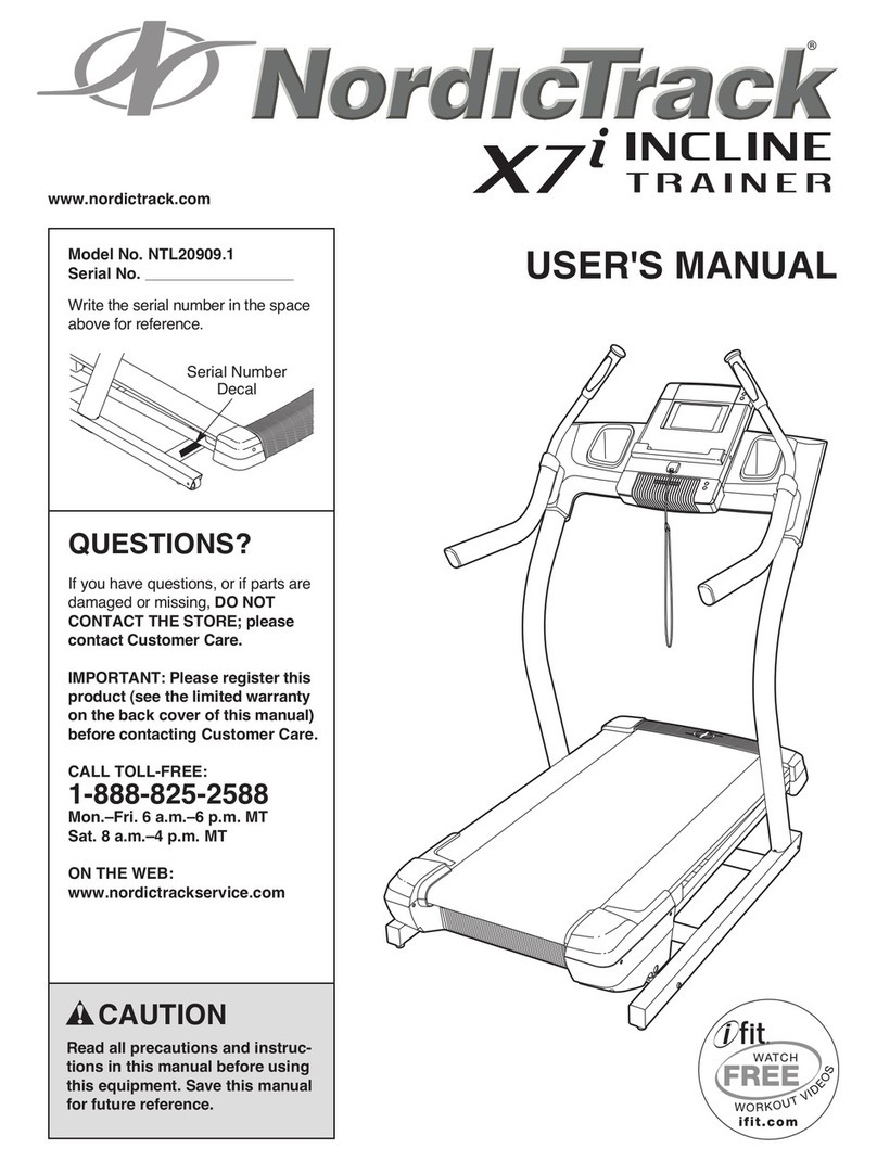 NordicTrack NTL20909.1 User manual