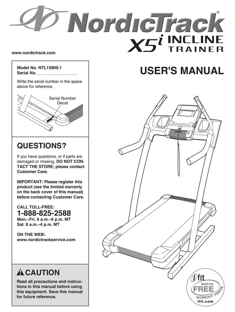 NordicTrack NTL15909.1 User manual