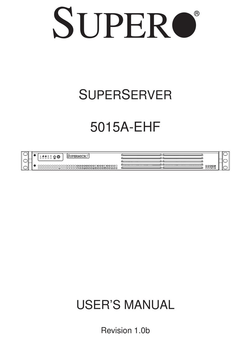 Supero SUPERSERVER 5015A-EHF User manual Supero SUPERSERVER 5015A-EHF User manual