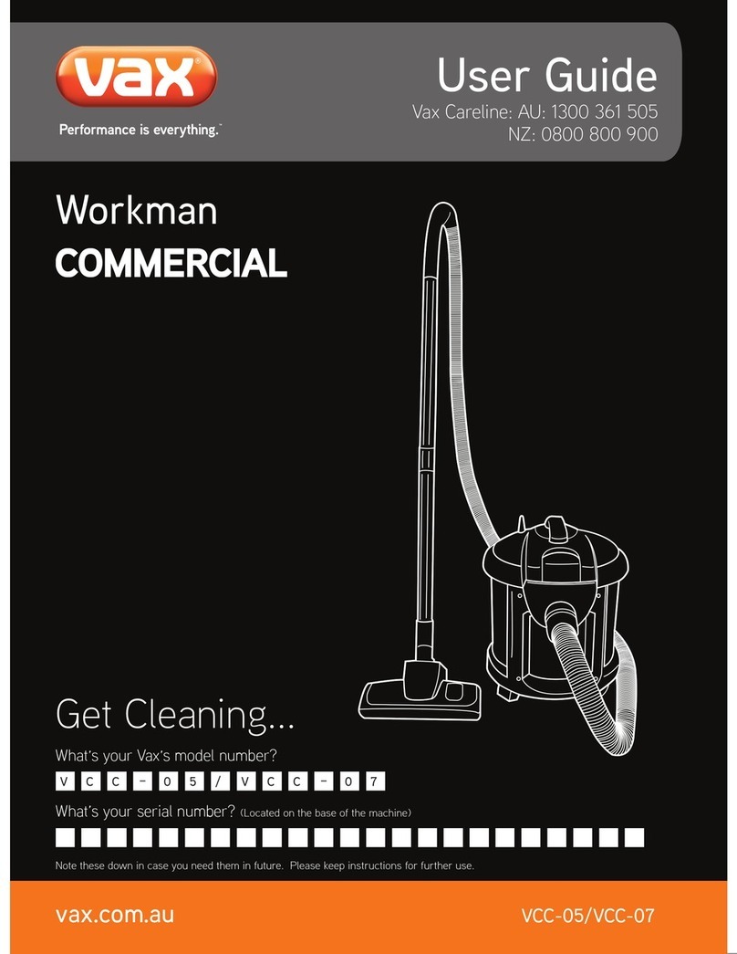 Vax Workman VCC-05 User manual