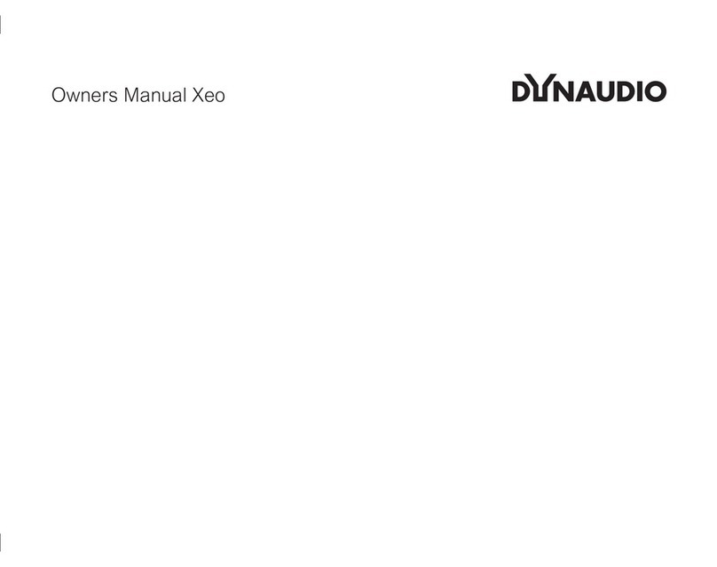 Dynaudio Xeo User manual