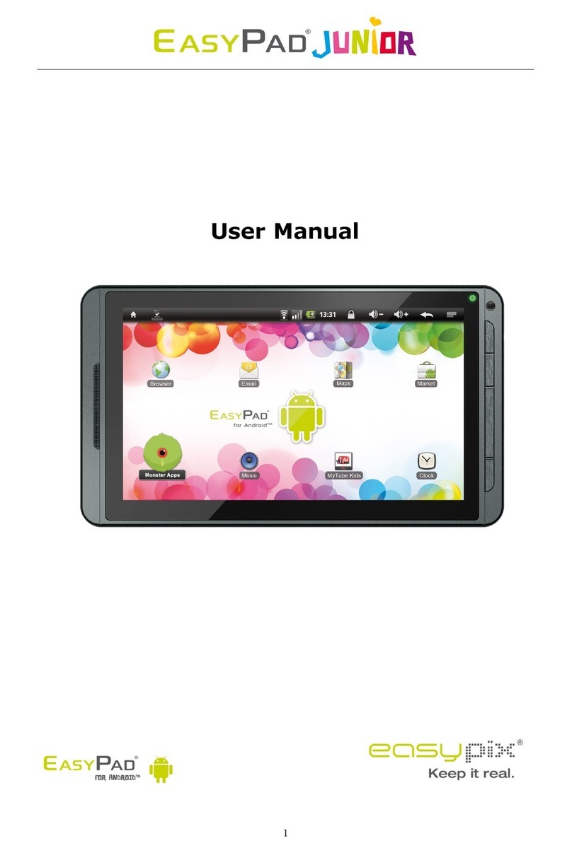 Easypix EasyPad Junior user manual