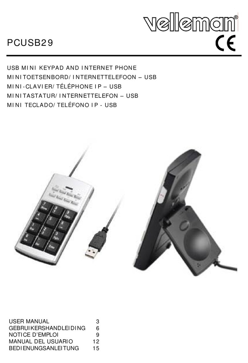 Velleman PCUSB29 User manual Velleman PCUSB29 User manual