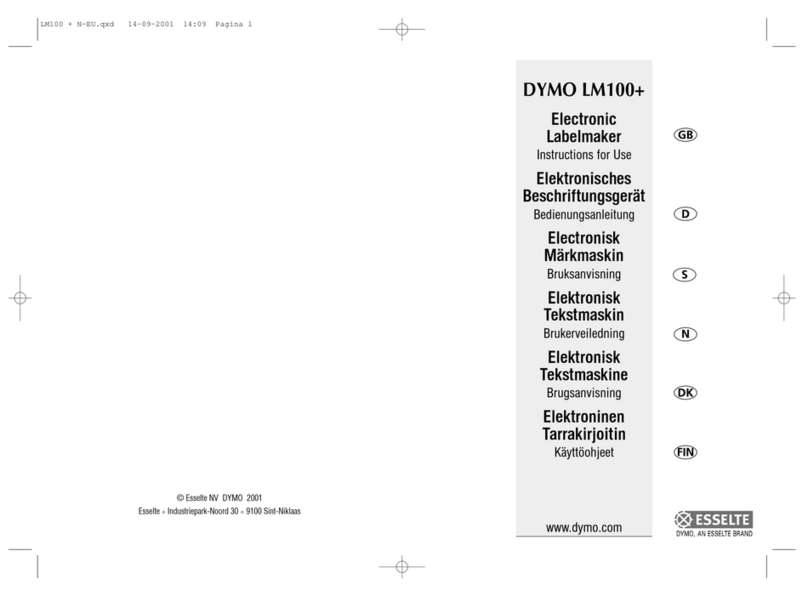 Dymo LM100+ User manual