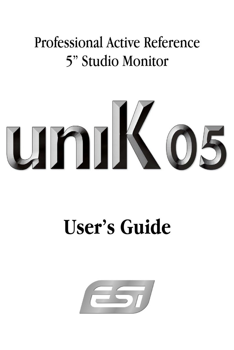 ESI uniK 05 User manual