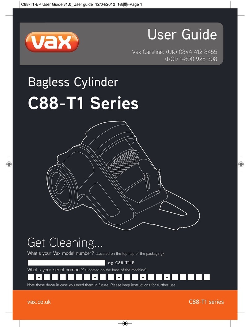 Vax C88-T1 Series User manual