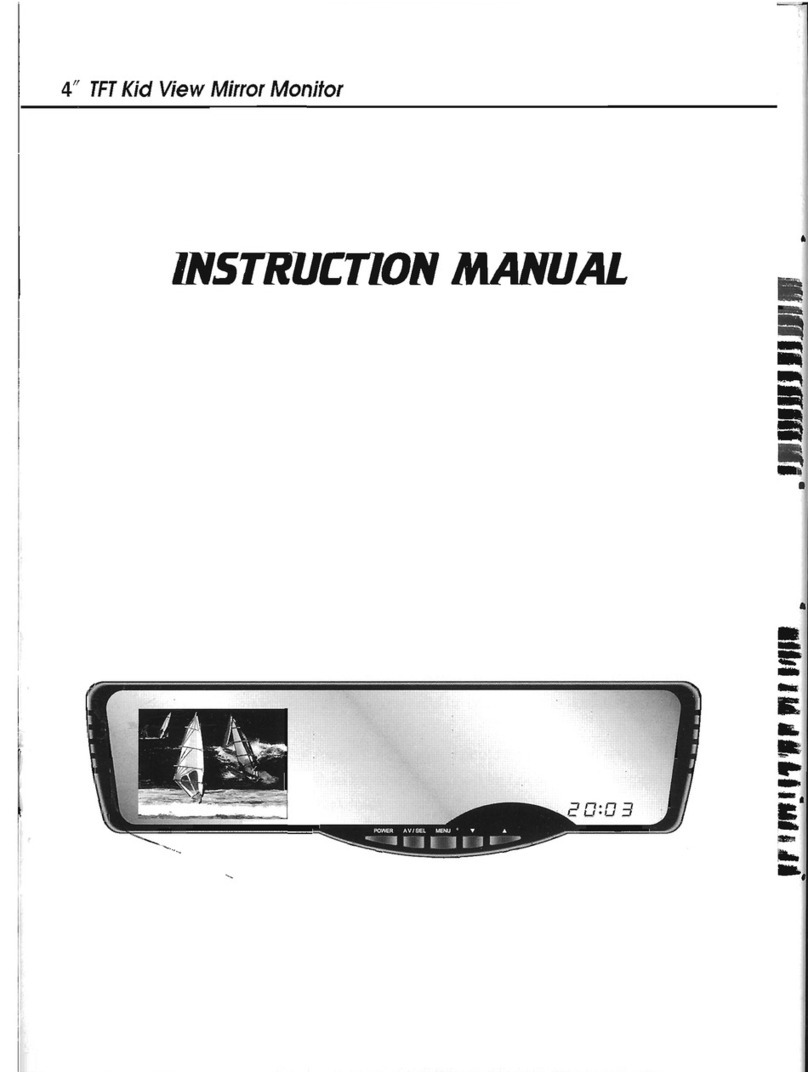 Farenheit 4" TFT Kid View Mirror Monitor instruction manual