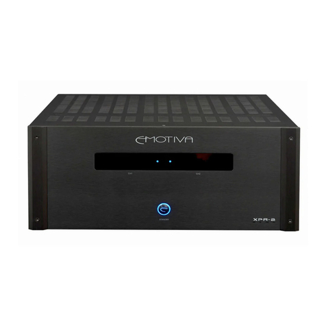 Emotiva XPA-1 User manual