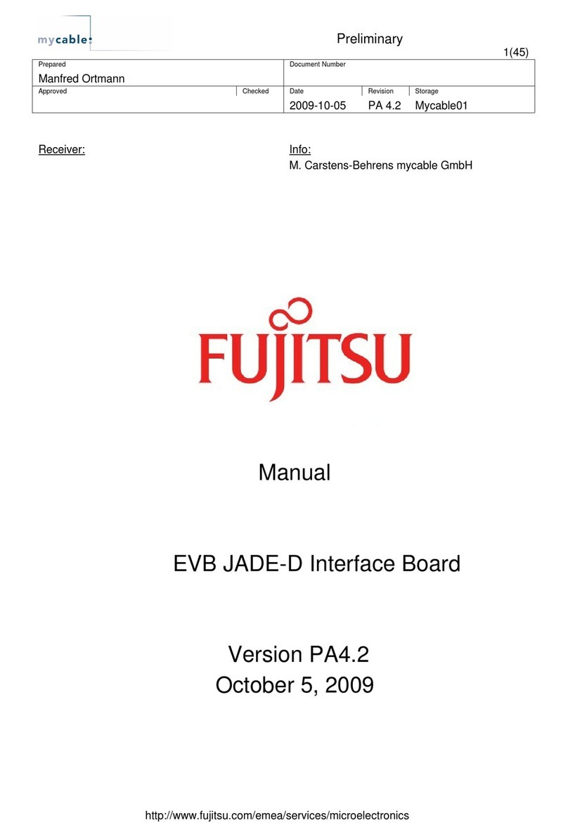 Fujitsu EVB JADE--D User manual Fujitsu EVB JADE--D User manual