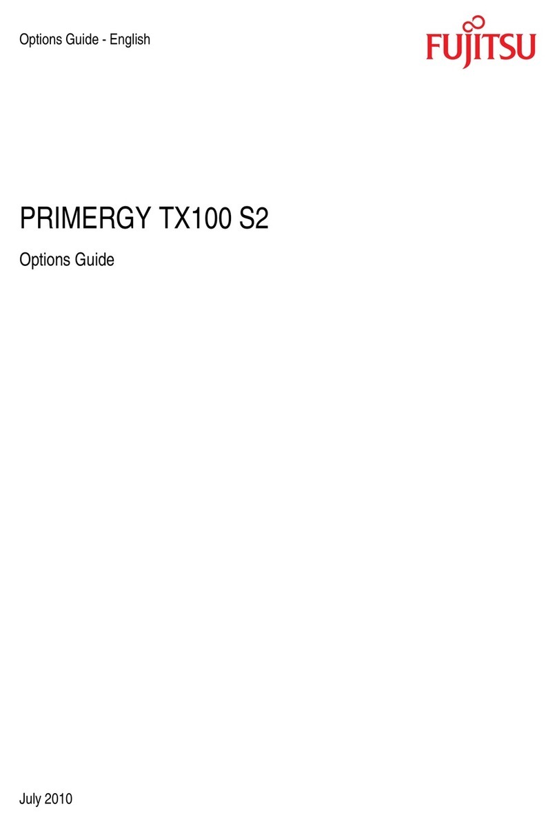 Fujitsu PRIMERGY TX100 S2 User manual