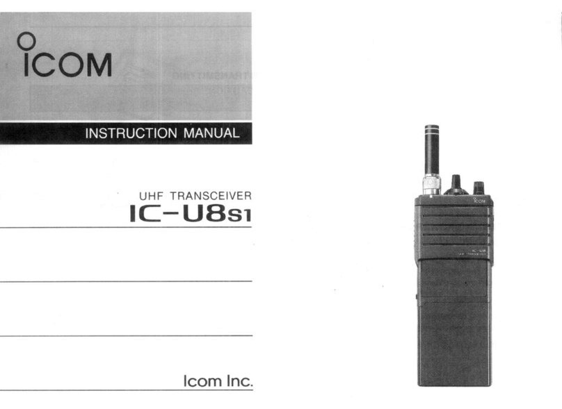 Icom IC-U8S1 User manual