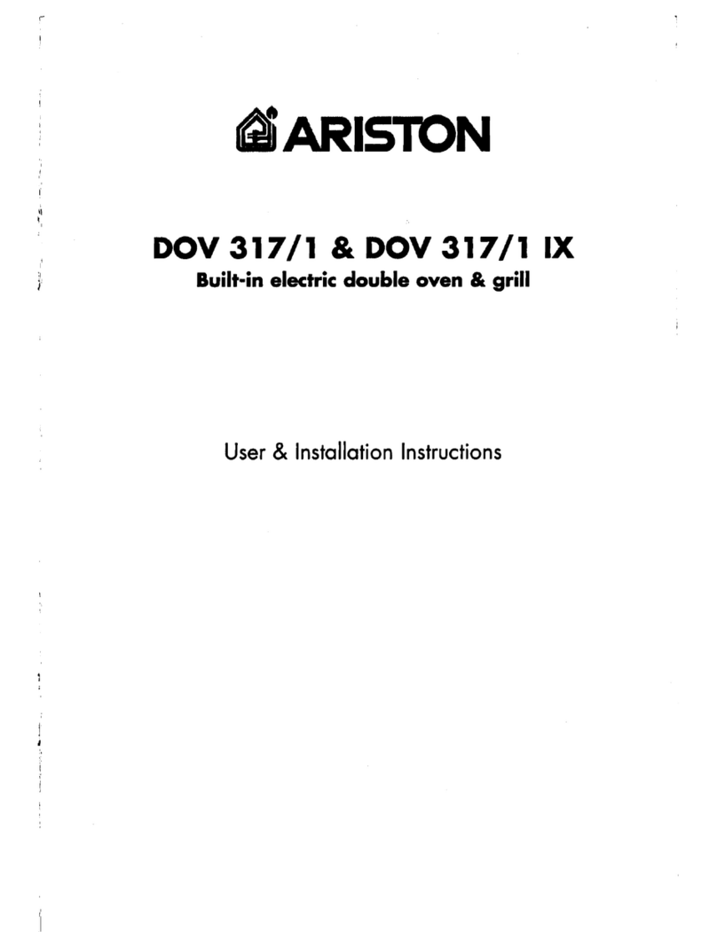 Ariston DOV 317/1 User & installation instructions