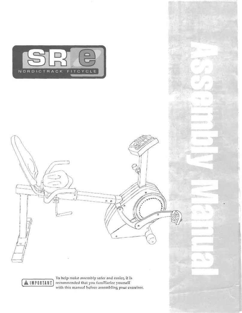 NordicTrack SRe User manual