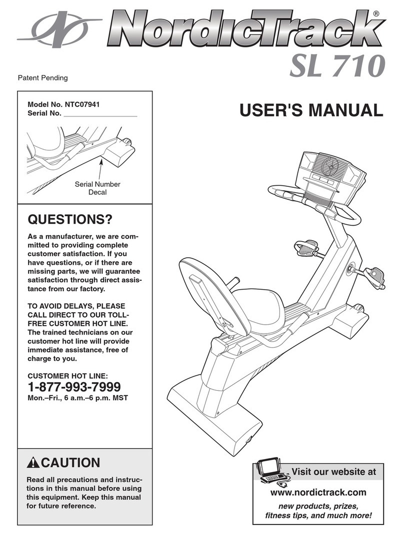 NordicTrack NTC07941 User manual