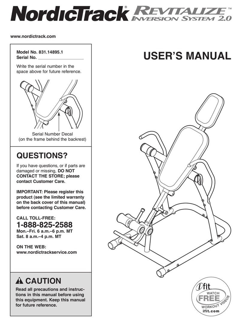 NordicTrack Revitaliz 831.14895.1 User manual