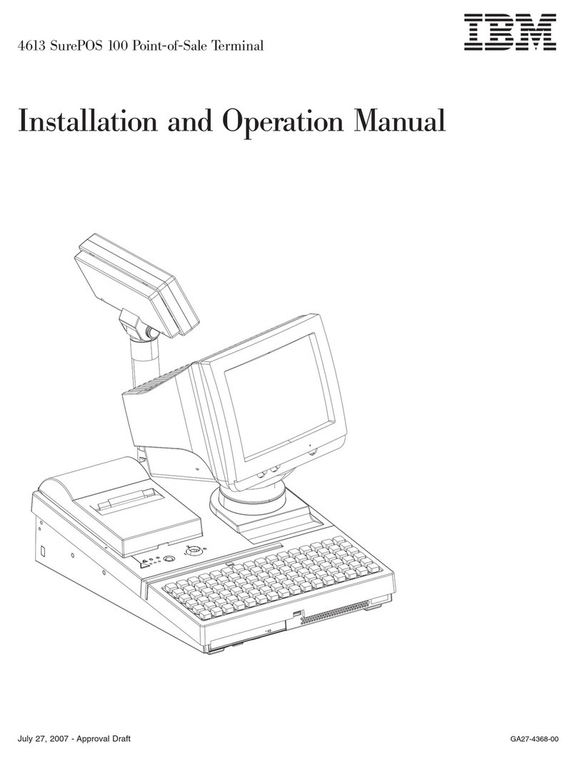 IBM 4613 SurePOS User manual