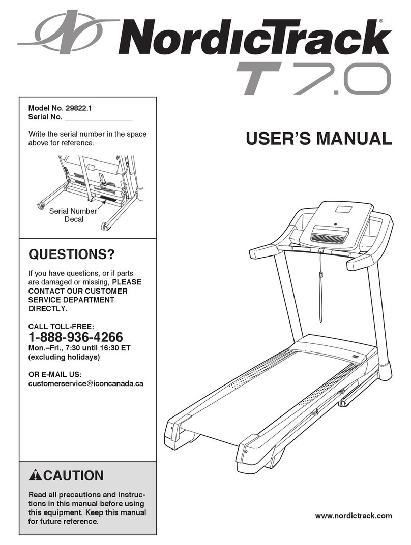 NordicTrack 29822.1 User manual