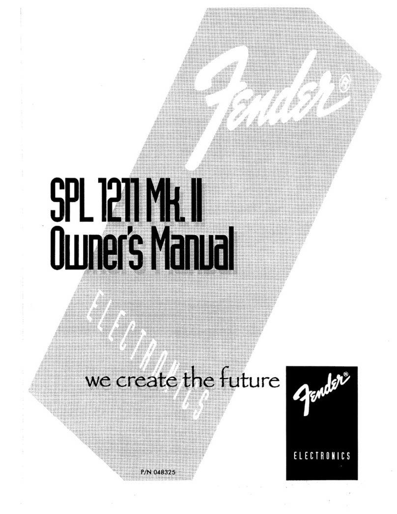 Fender SPL-1211 Mk. II owner's manual