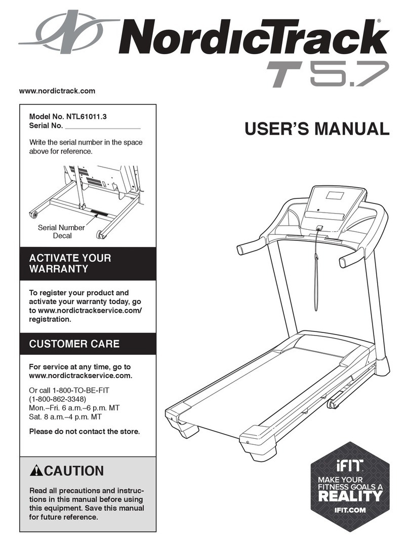 NordicTrack NTL61011.3 User manual
