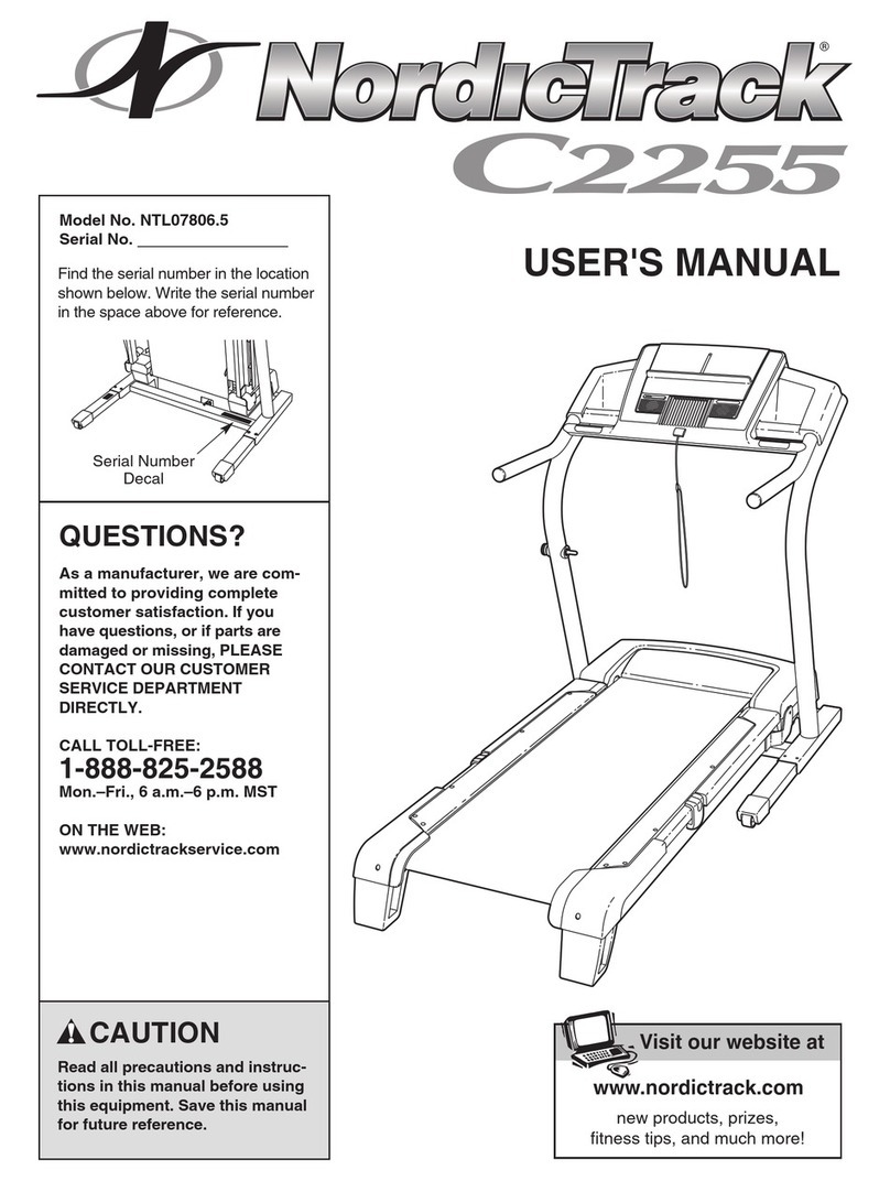 NordicTrack NTL07806.5 User manual