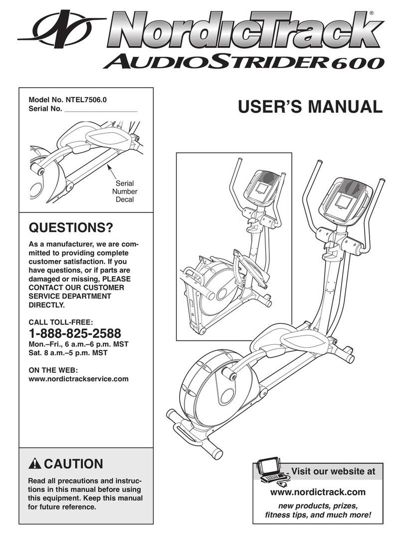 NordicTrack NTEL7506.0 user manual