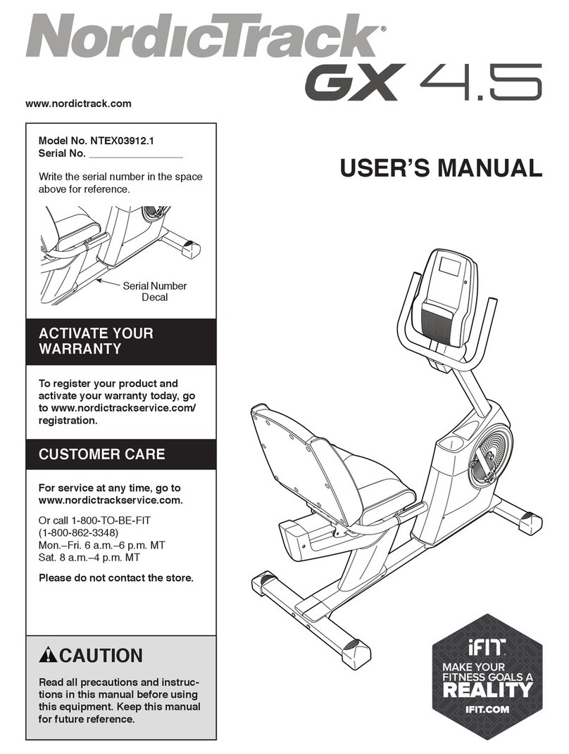 NordicTrack NTEX03912.1 User manual NordicTrack NTEX03912.1 User manual