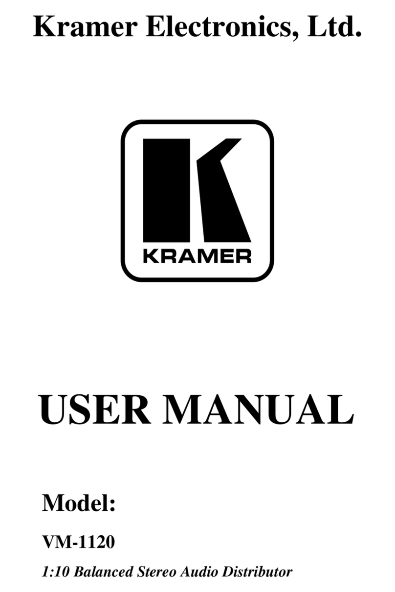 Kramer VM-1120 User manual