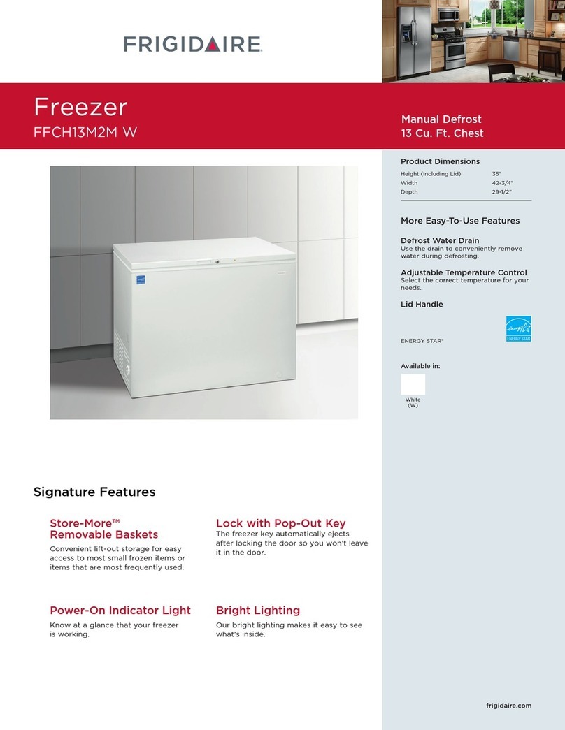 Frigidaire FFCH13M2MW Specifications