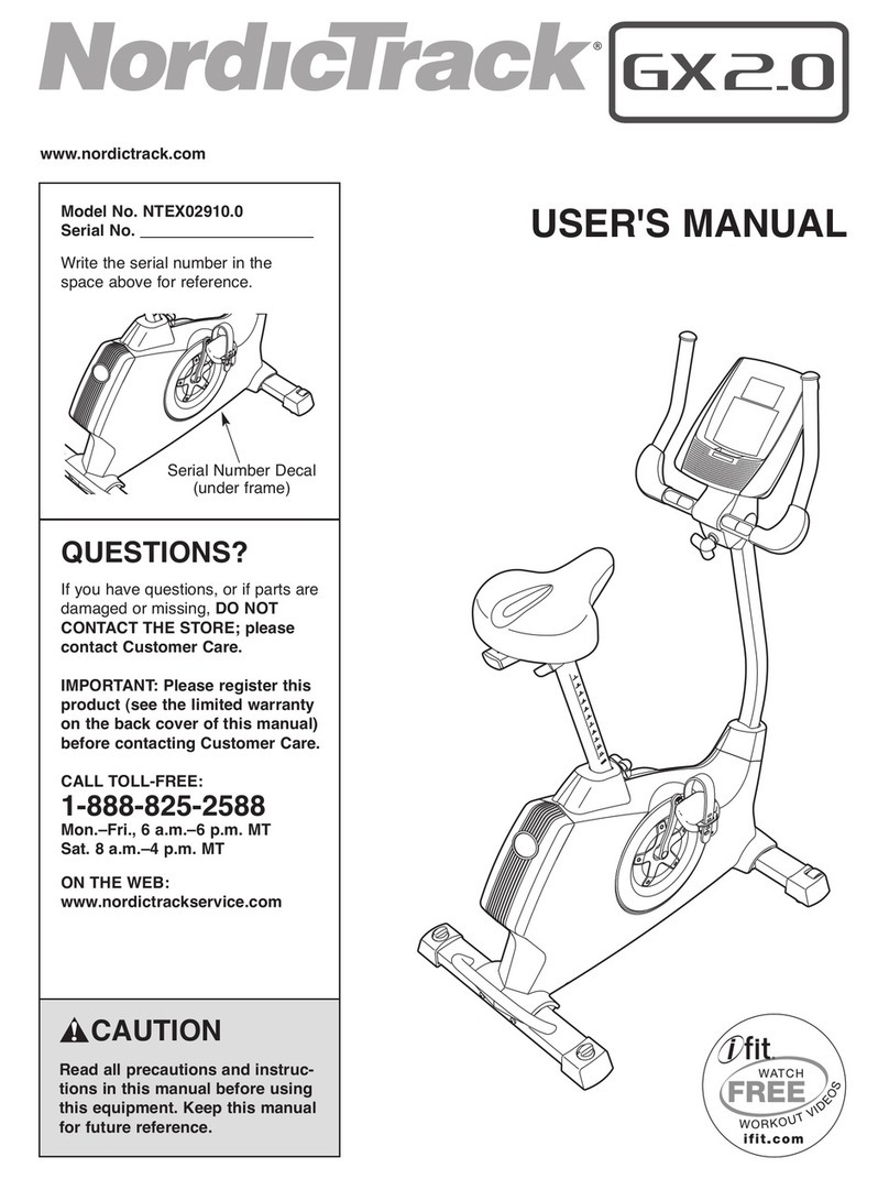 NordicTrack NTEX02910.0 User manual