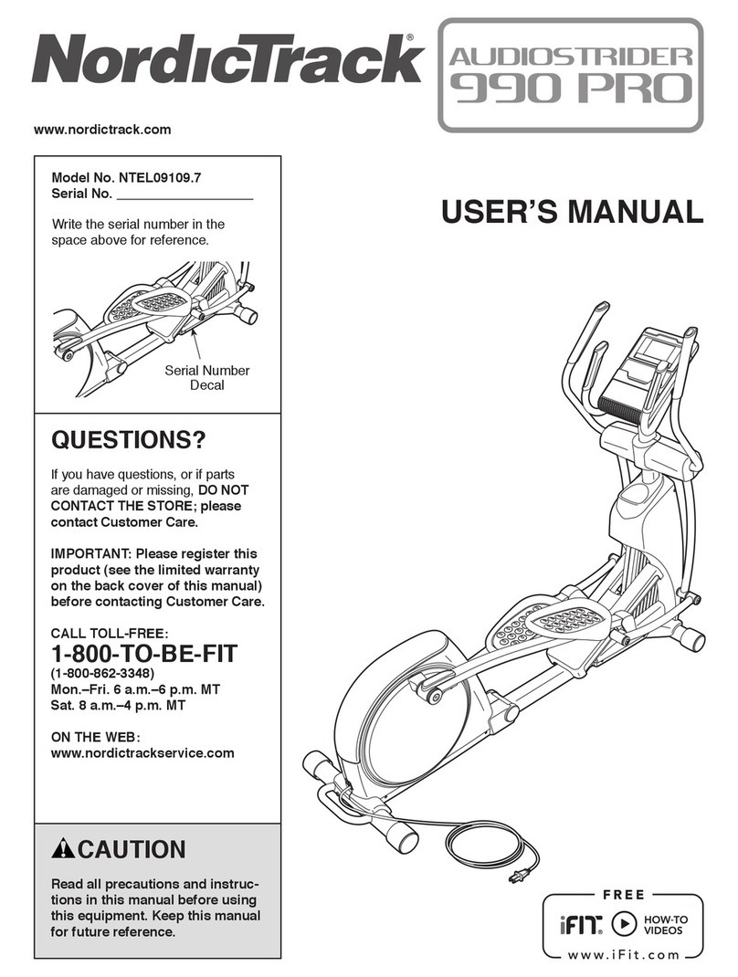 NordicTrack NTEL09109.7 user manual