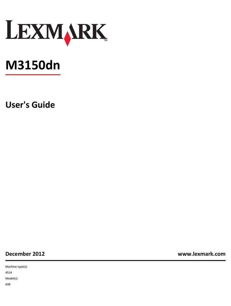 Lexmark M3150dn User manual