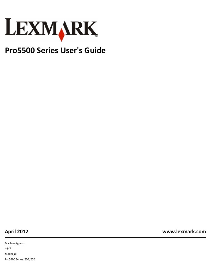 Lexmark Pro5500 Series User manual