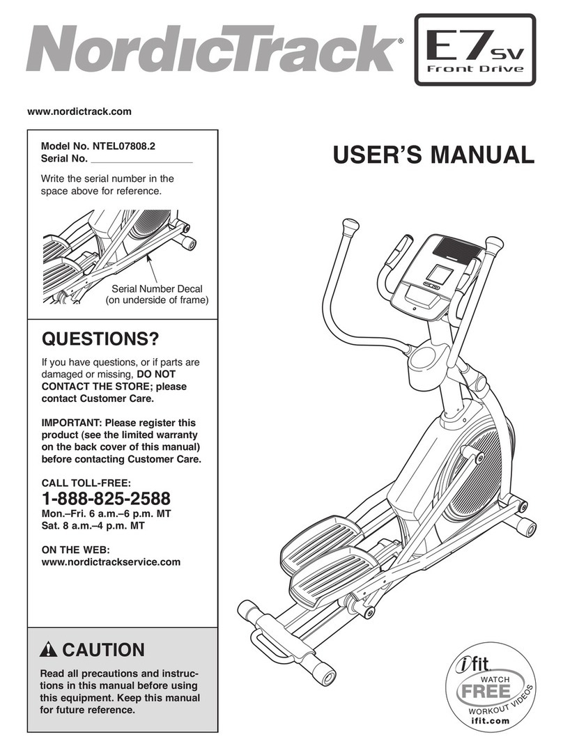 NordicTrack NTEL07808.2 user manual