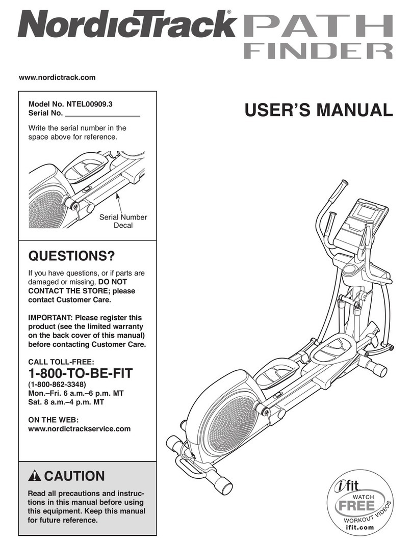 NordicTrack NTEL00909.3 user manual NordicTrack NTEL00909.3 user manual