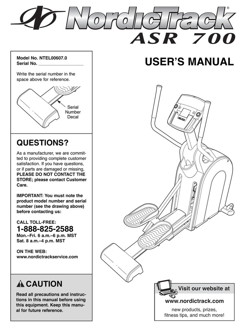 NordicTrack NTEL00607.0 user manual