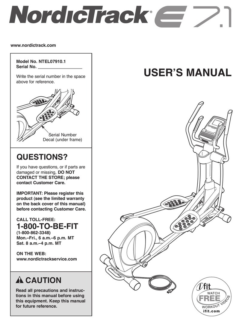 NordicTrack NTEL07910.1 user manual