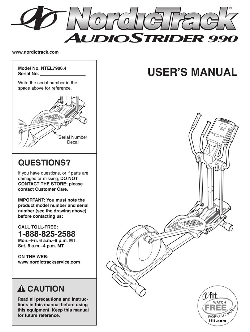 NordicTrack NTEL7906.4 User manual