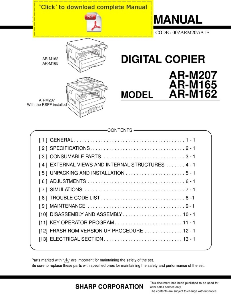 Sharp AR-M207 User manual