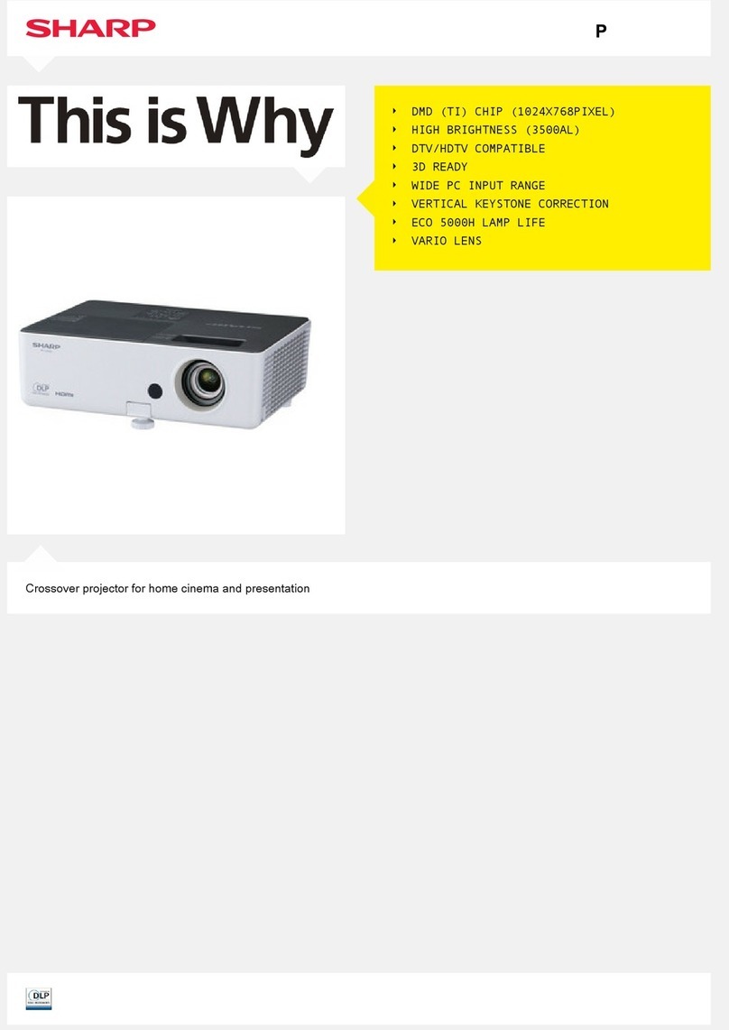 Sharp PG-LX3500 User manual