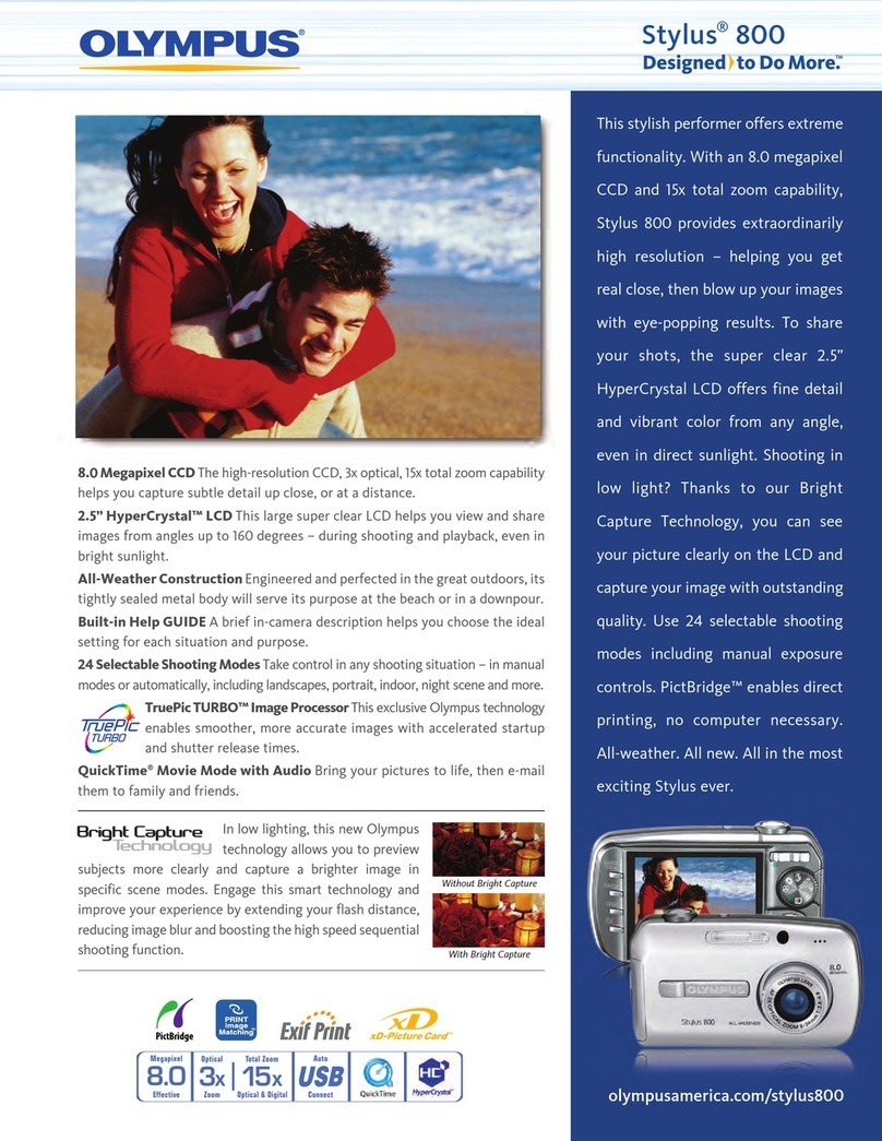 Olympus Stylus 800 Specifications