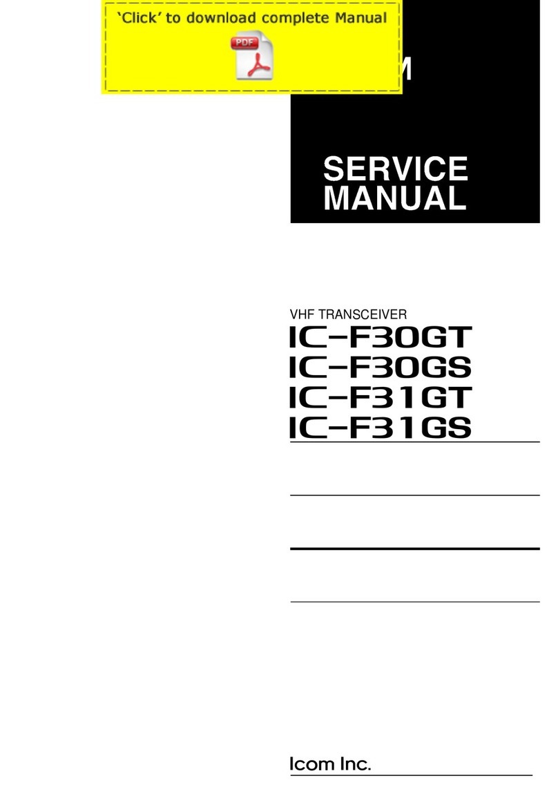 Icom IC-F30GT User manual