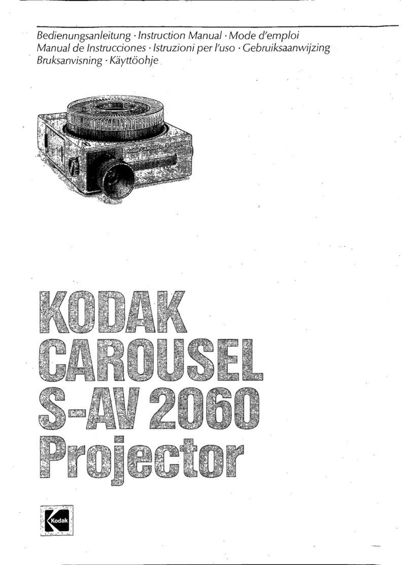 Kodak Carousel S-AV 2060 User manual Kodak Carousel S-AV 2060 User manual