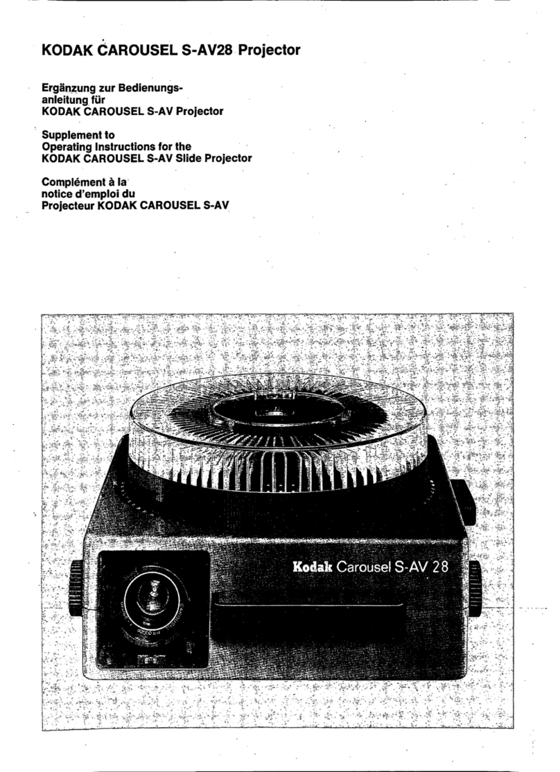 Kodak Carousel S-AV28 Operating instructions Kodak Carousel S-AV28 Operating instructions