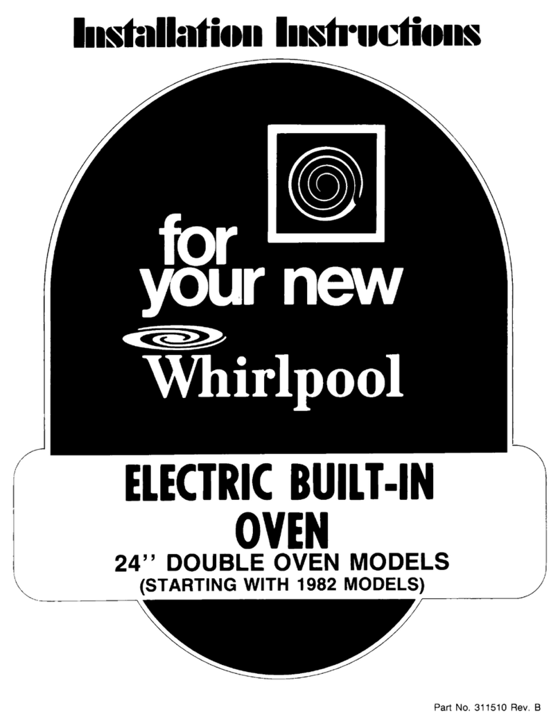 Whirlpool BUILT-IN MICROWAVE OVEN installation instructions