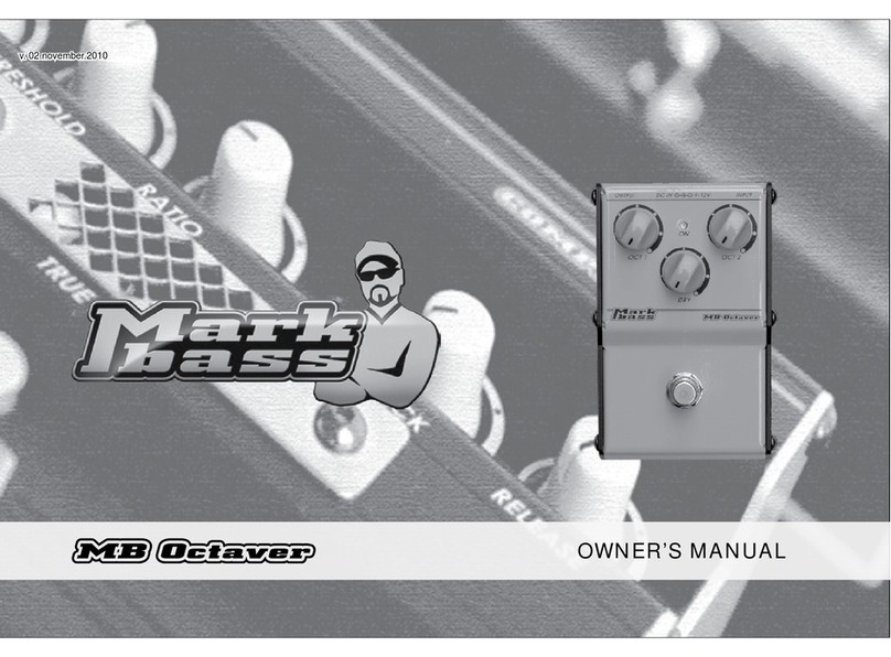 Mark Bass MB Octaver owner's manual