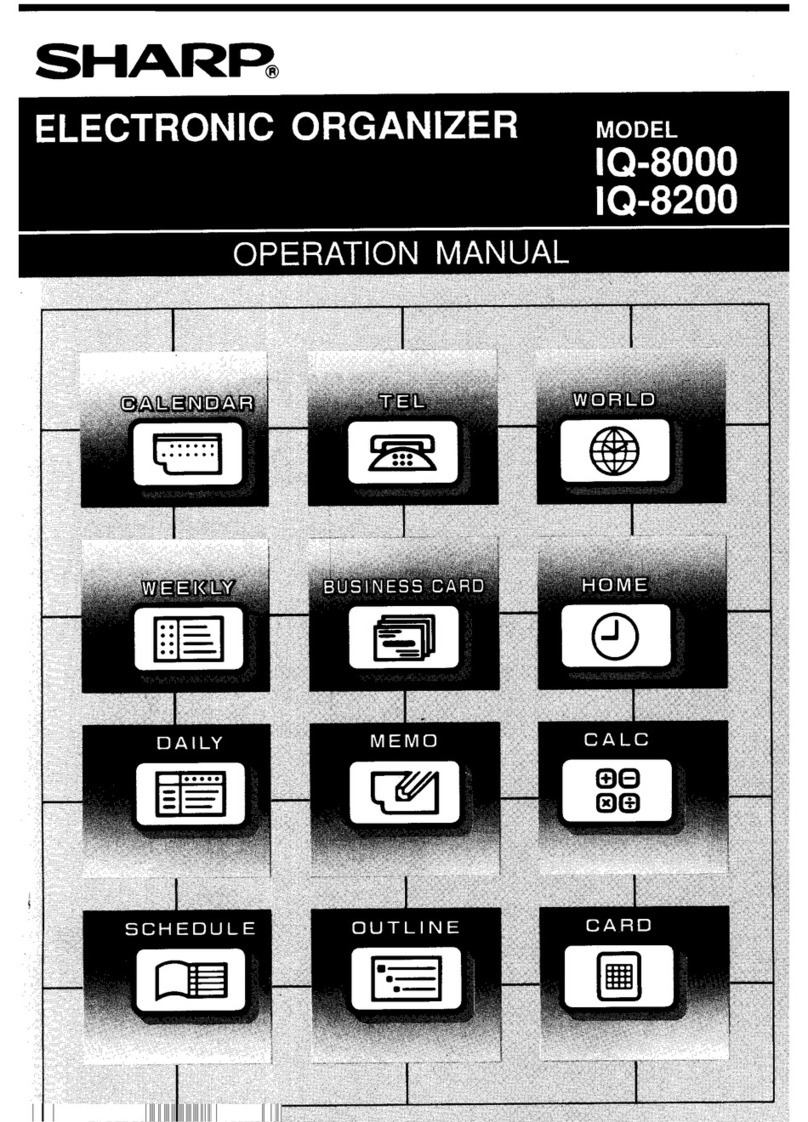 Sharp IQ-8000 User manual