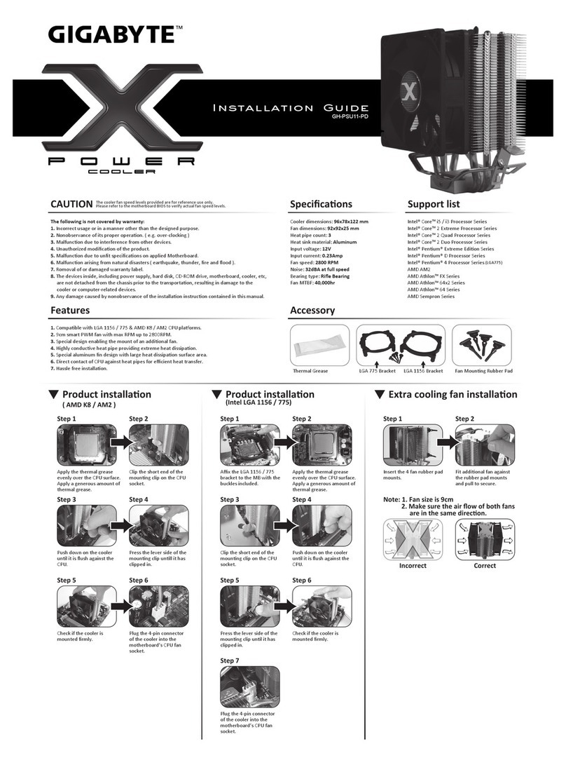 Gigabyte XPower GH-PSU11-PD installation guide
