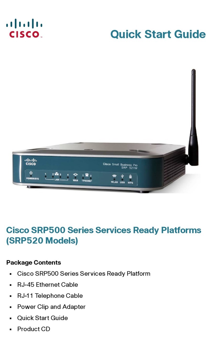 Cisco SRP520 User manual